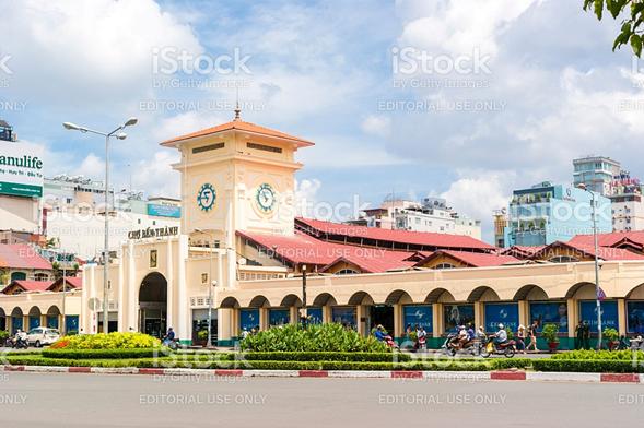 Ben Thanh market, Saigon, Vietnam royalty-free stock photo