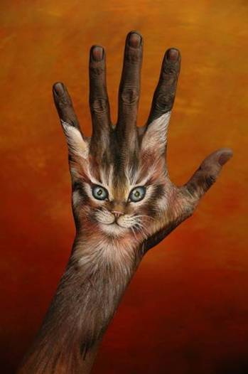 Finger painting, a new form of art