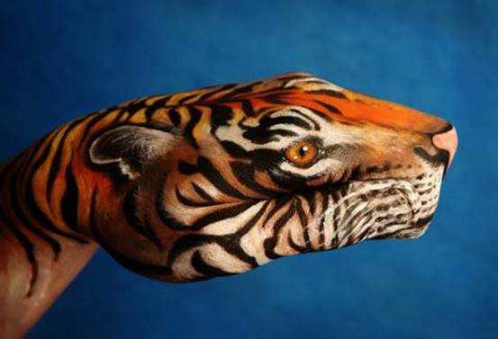 Finger painting, a new form of art